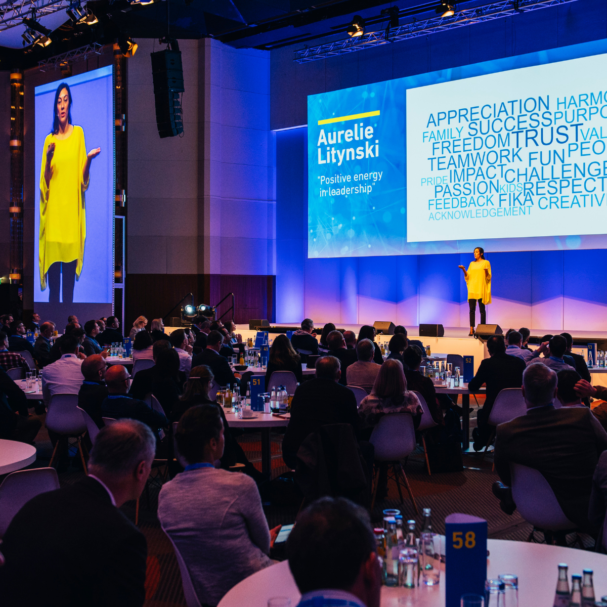 Aurelie Litynski on stage